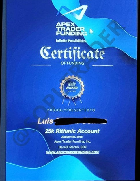 Prueba de fondeo prop firm