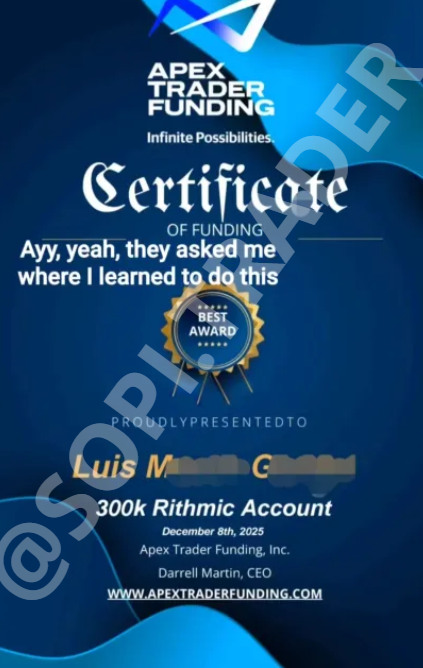 Student funding certificate