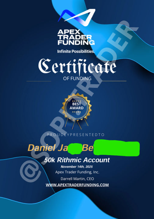Student funding certificate